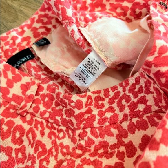 Cynthia Rowley • 100% Linen Animal Print Shorts - Picture 7 of 10